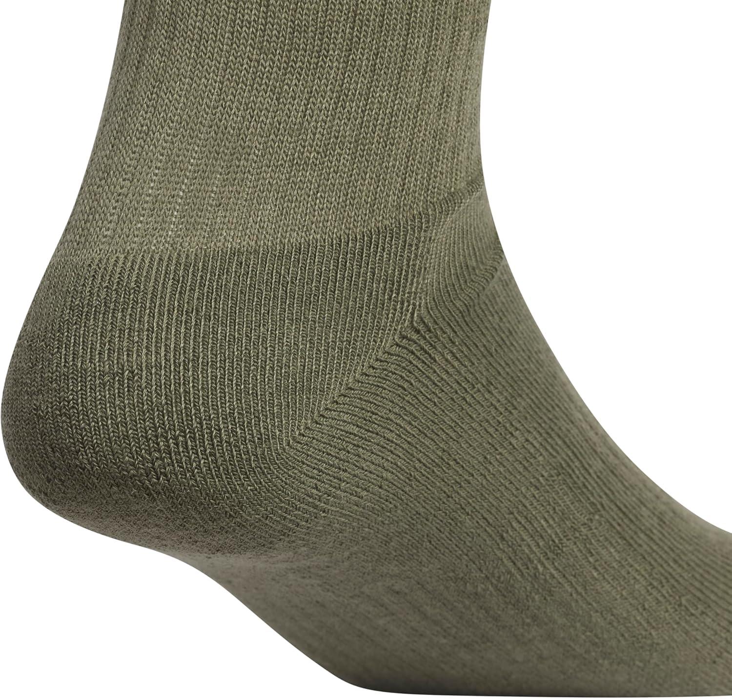 image:imageadidas Mens Athletic Cushioned Crew Socks 6 Pairs Durable amp ComfortableOlive Strata GreenWonder BeigeWhiteGraphic