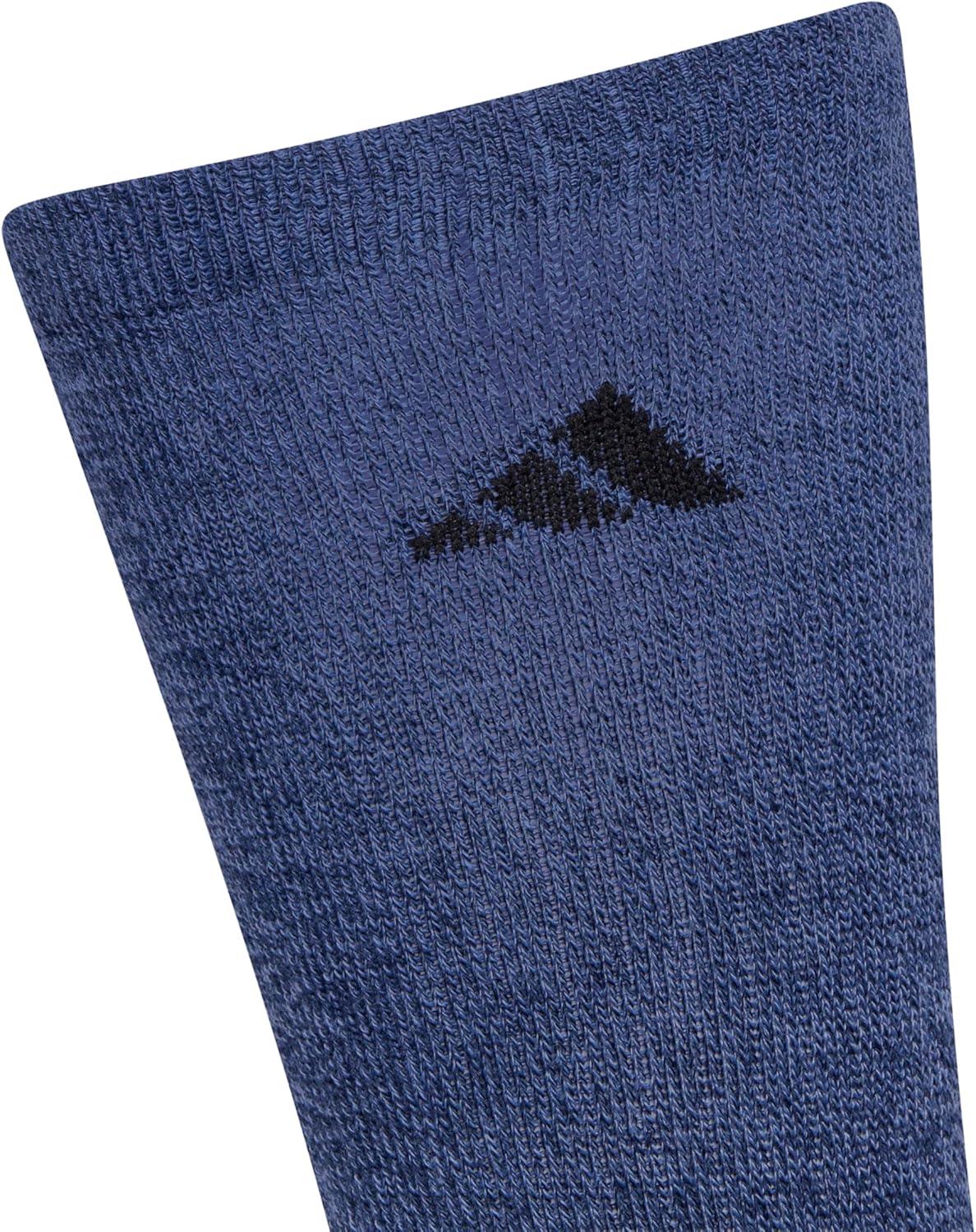 image:imageadidas Mens Athletic Cushioned Crew Socks 6 Pairs Durable amp ComfortableTech Indigo BlueGreyCollegiate Navy
