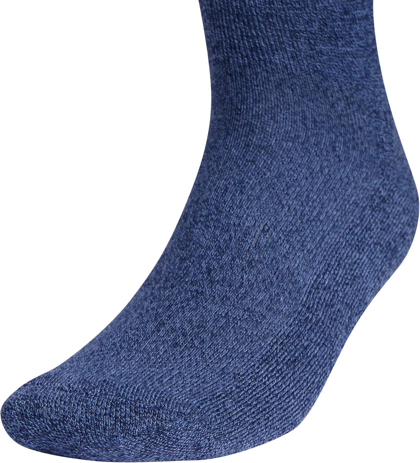 image:imageadidas Mens Athletic Cushioned Crew Socks 6 Pairs Durable amp ComfortableTech Indigo BlueGreyCollegiate Navy