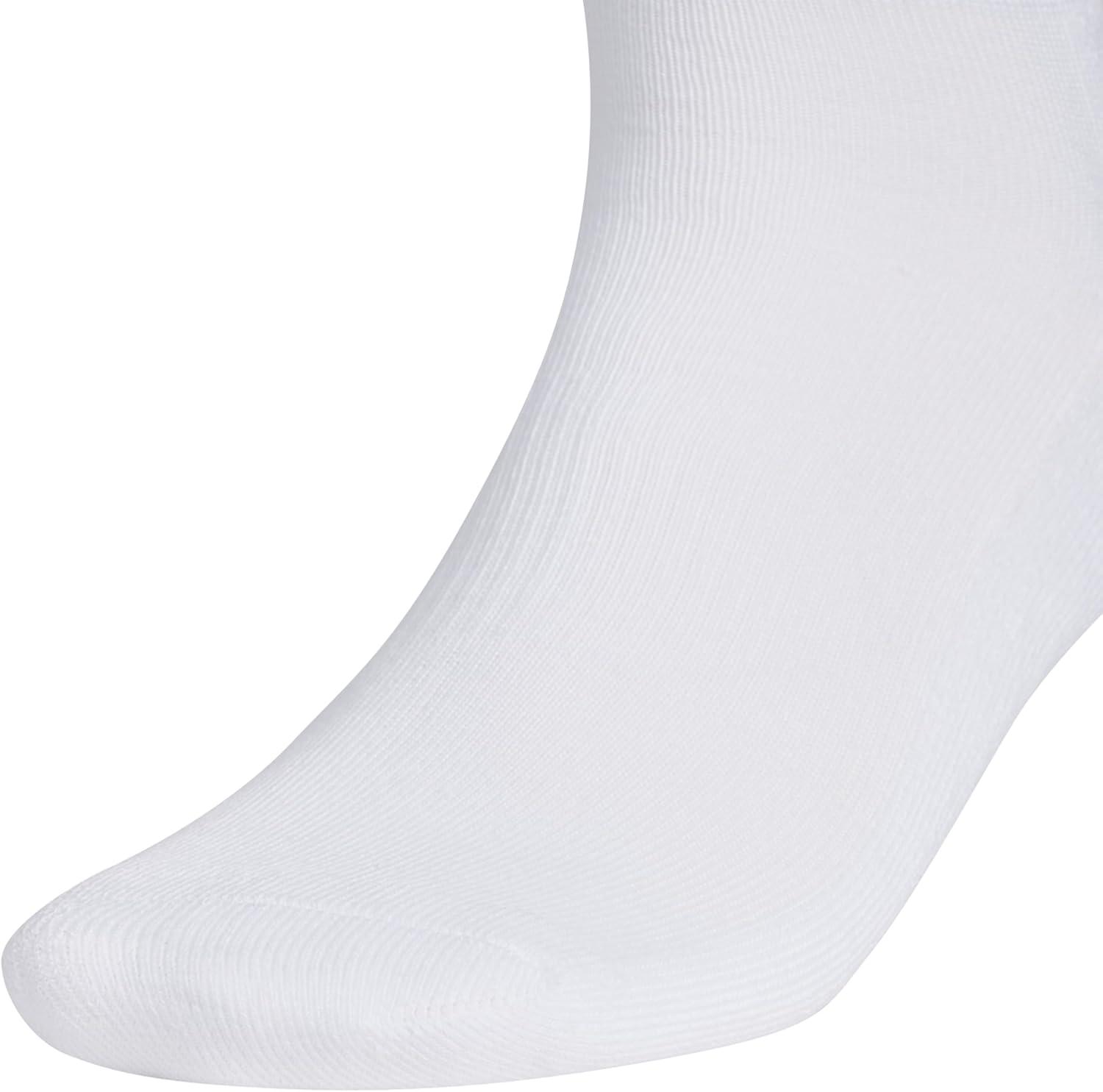 image:imageadidas Mens Athletic Cushioned Crew Socks 6 Pairs Durable amp ComfortableWhiteWonder BeigeAlumina Beige