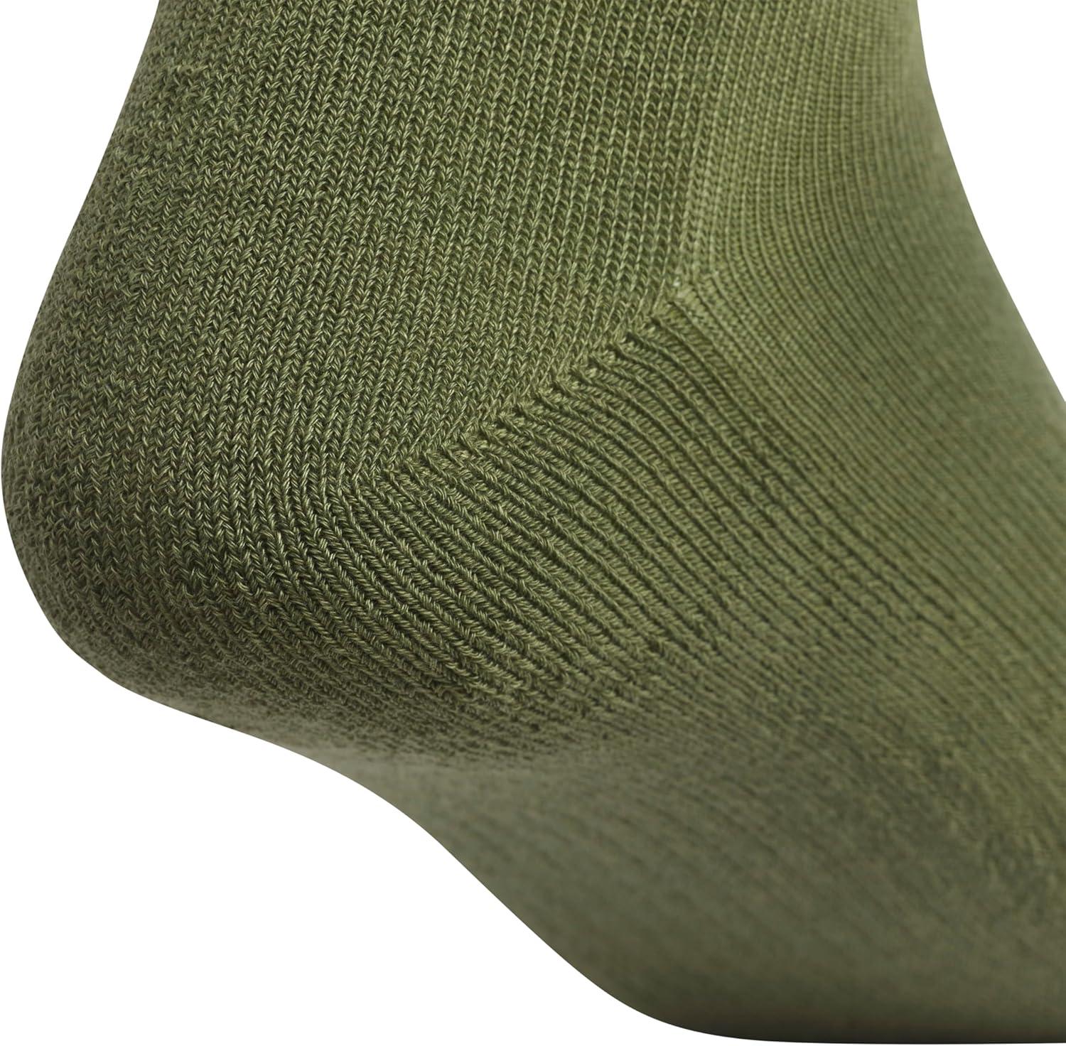 image:imageadidas Mens Athletic Cushioned Low Cut Ankle Socks 6 Pairs Durable amp ComfortableOlive Strata GreenDark BlueCarbon Grey