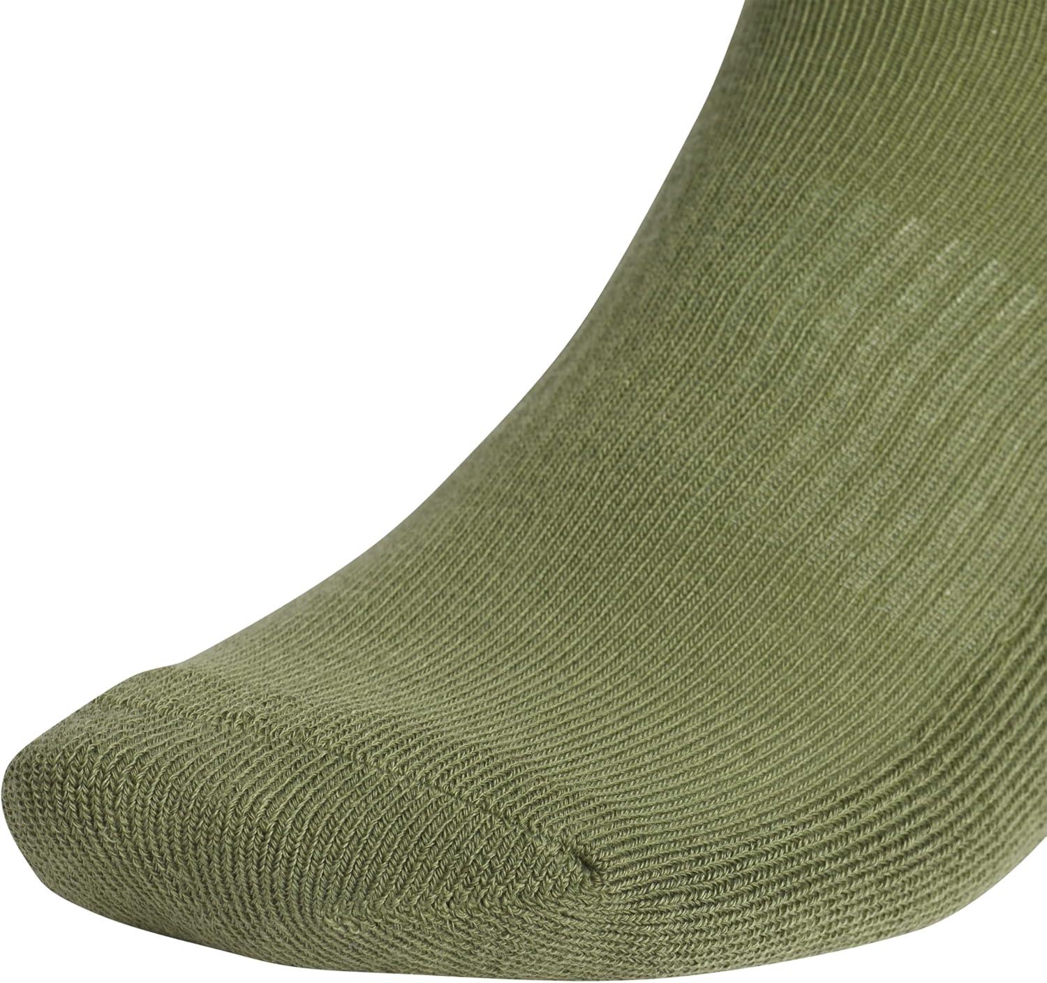image:imageadidas Mens Athletic Cushioned Low Cut Ankle Socks 6 Pairs Durable amp ComfortableOlive Strata GreenDark BlueCarbon Grey