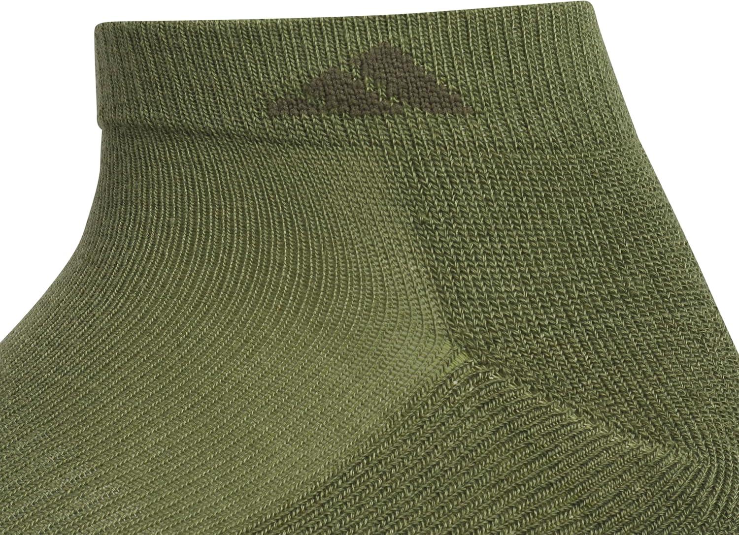 image:imageadidas Mens Athletic Cushioned Low Cut Ankle Socks 6 Pairs Durable amp ComfortableOlive Strata GreenDark BlueCarbon Grey