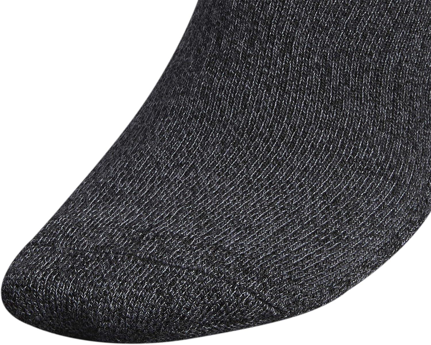image:imageadidas Mens Athletic Cushioned No Show Socks 6 Pairs Durable amp ComfortableBlackOnix Grey