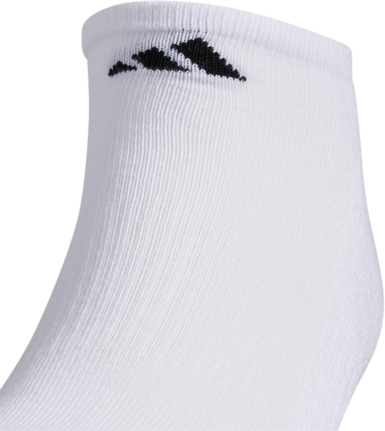 image:imageadidas Mens Athletic Cushioned No Show Socks 6 Pairs Durable amp ComfortableWhiteBlackWhite