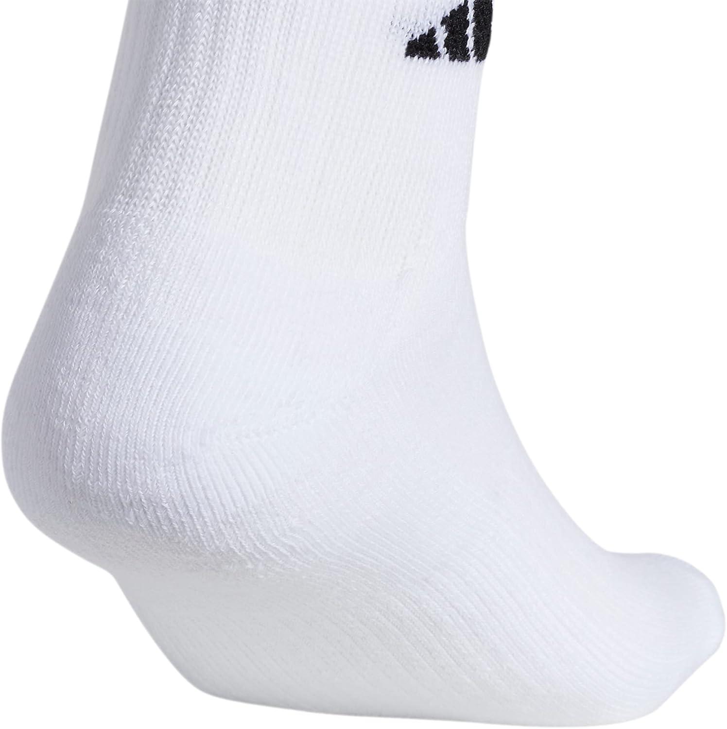 image:imageadidas Mens Athletic Cushioned Quarter Ankle Socks 6 Pairs Durable amp ComfortableWhiteAlumina BeigeCarbon Grey