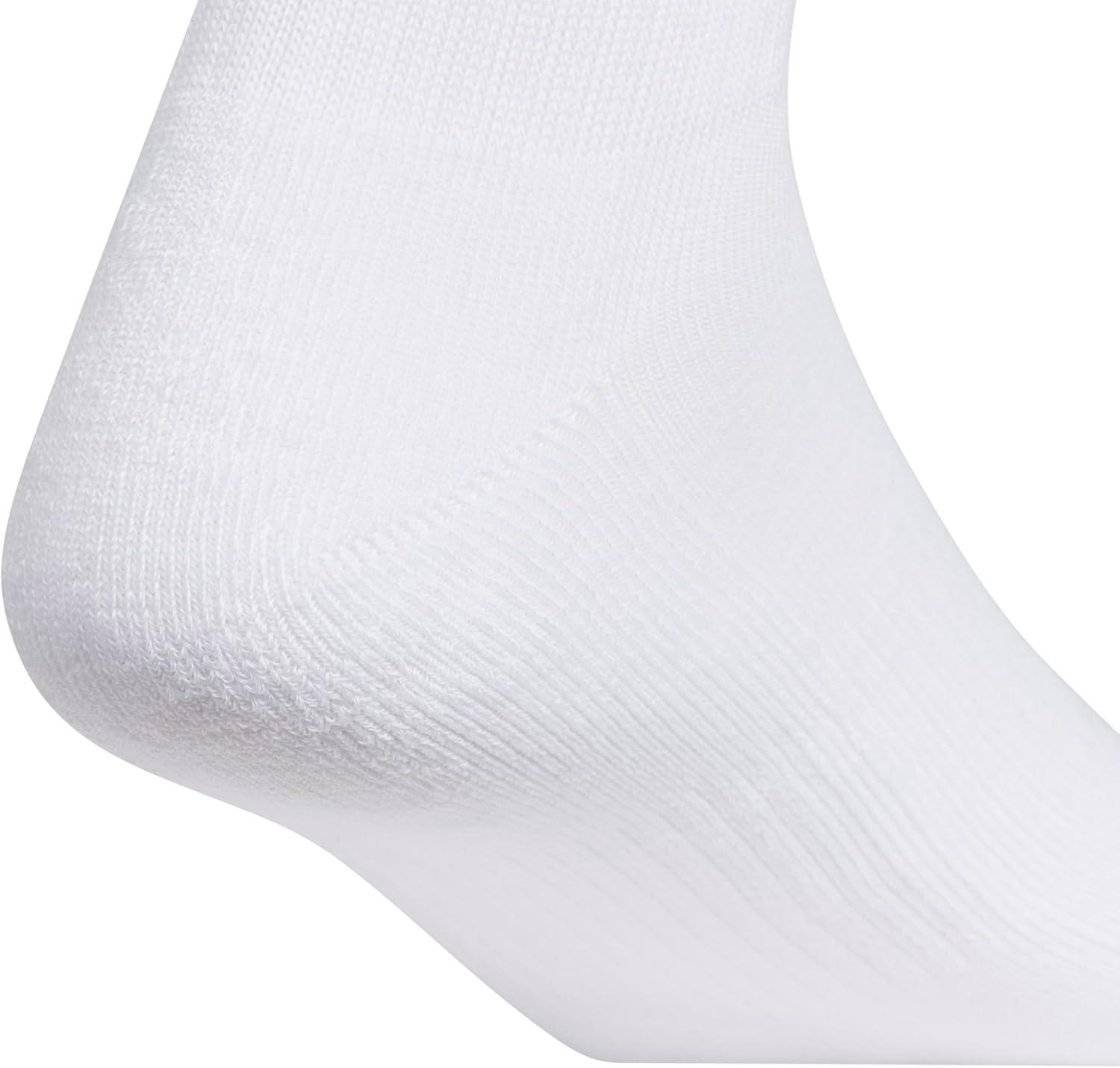 image:imageadidas Mens Athletic Cushioned Quarter Ankle Socks 6 Pairs Durable amp ComfortableWhiteWonder BeigeAlumina Beige
