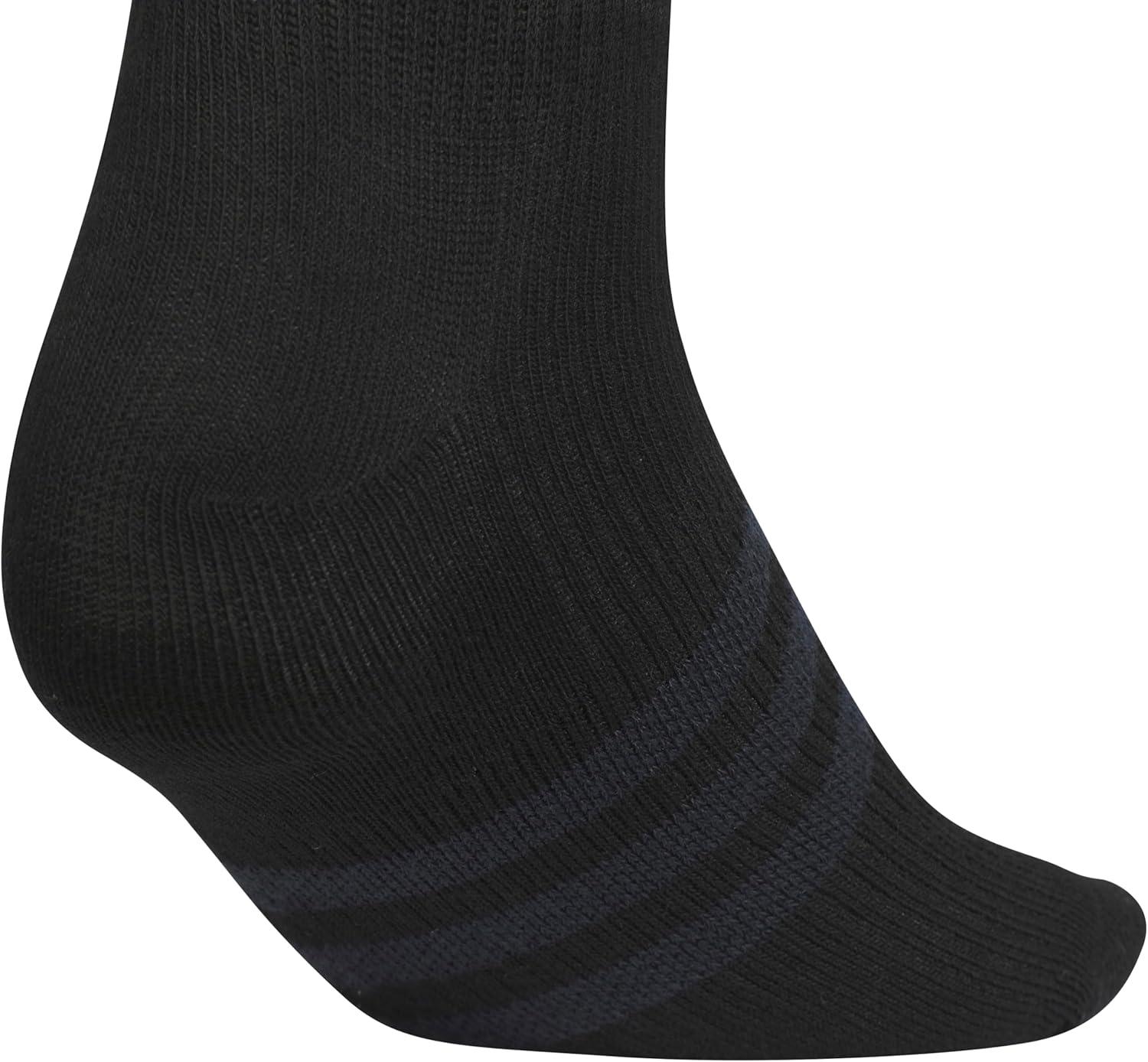 image:imageadidas Mens Superlite Crew Socks 6 Pairs Lightweight amp BreathableBlackNight Grey