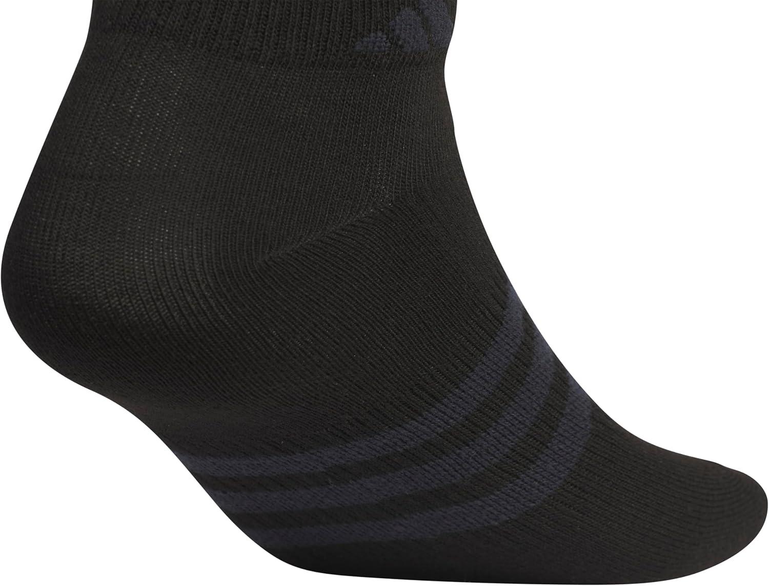 image:imageadidas Mens Superlite Low Cut Ankle Socks 6 Pairs Lightweight amp BreathableBlackNight Grey