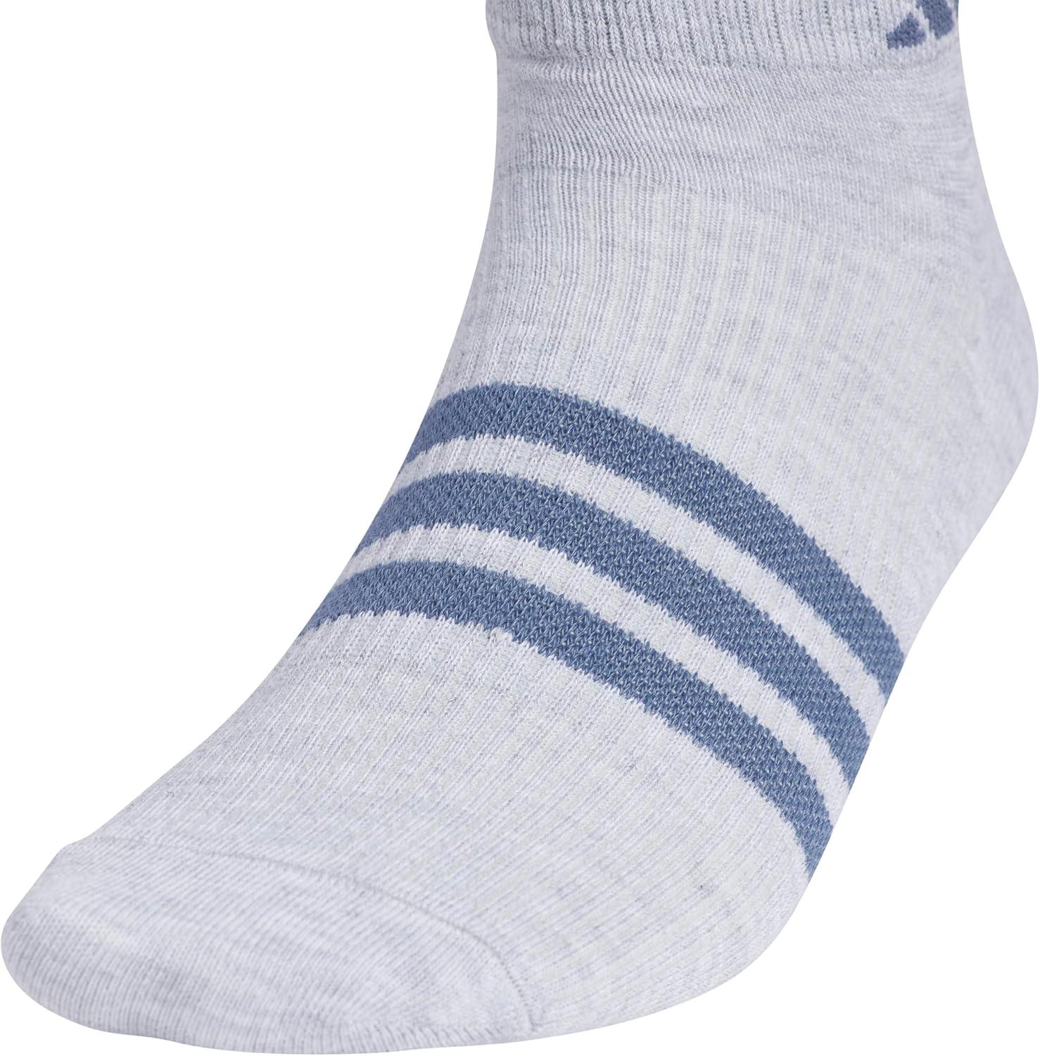 image:imageadidas Mens Superlite Low Cut Ankle Socks 6 Pairs Lightweight amp BreathablePreloved Ink BlueLegend Ink BlueCool Light Heather