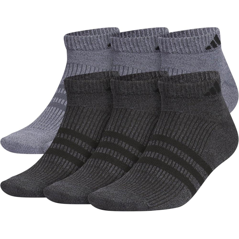 image:imageadidas Mens Superlite Low Cut Ankle Socks 6 Pairs Lightweight amp BreathableOnix GreyBlack