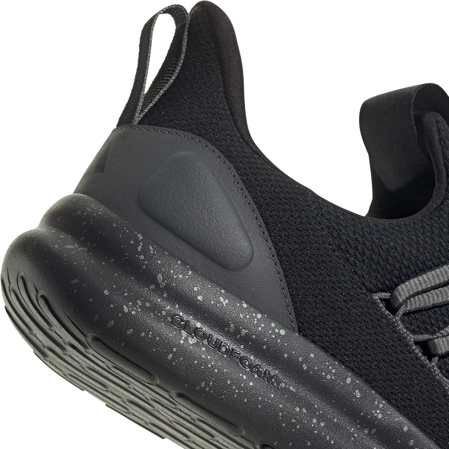 image:imageadidas Mens Lite Racer Adapt 70 Wide Slip On Sneakers Shoes Casual BlackBlackGreyIron Metallic
