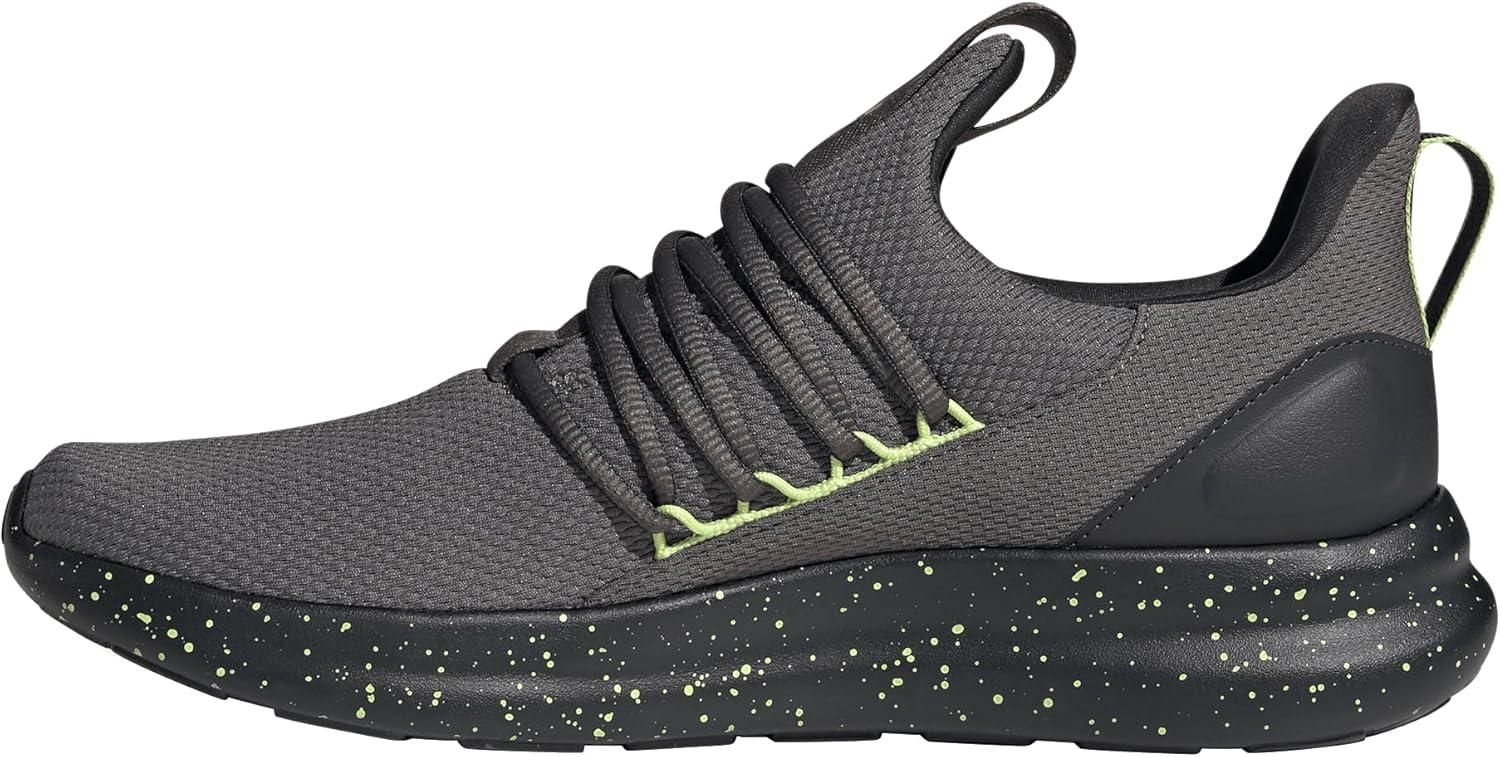 image:imageadidas Mens Lite Racer Adapt 70 Wide Slip On Sneakers Shoes Casual BlackCharcoalPulse LimeCarbon