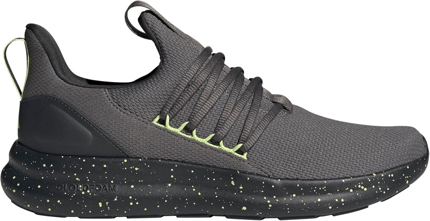 image:imageadidas Mens Lite Racer Adapt 70 Wide Slip On Sneakers Shoes Casual BlackCharcoalPulse LimeCarbon