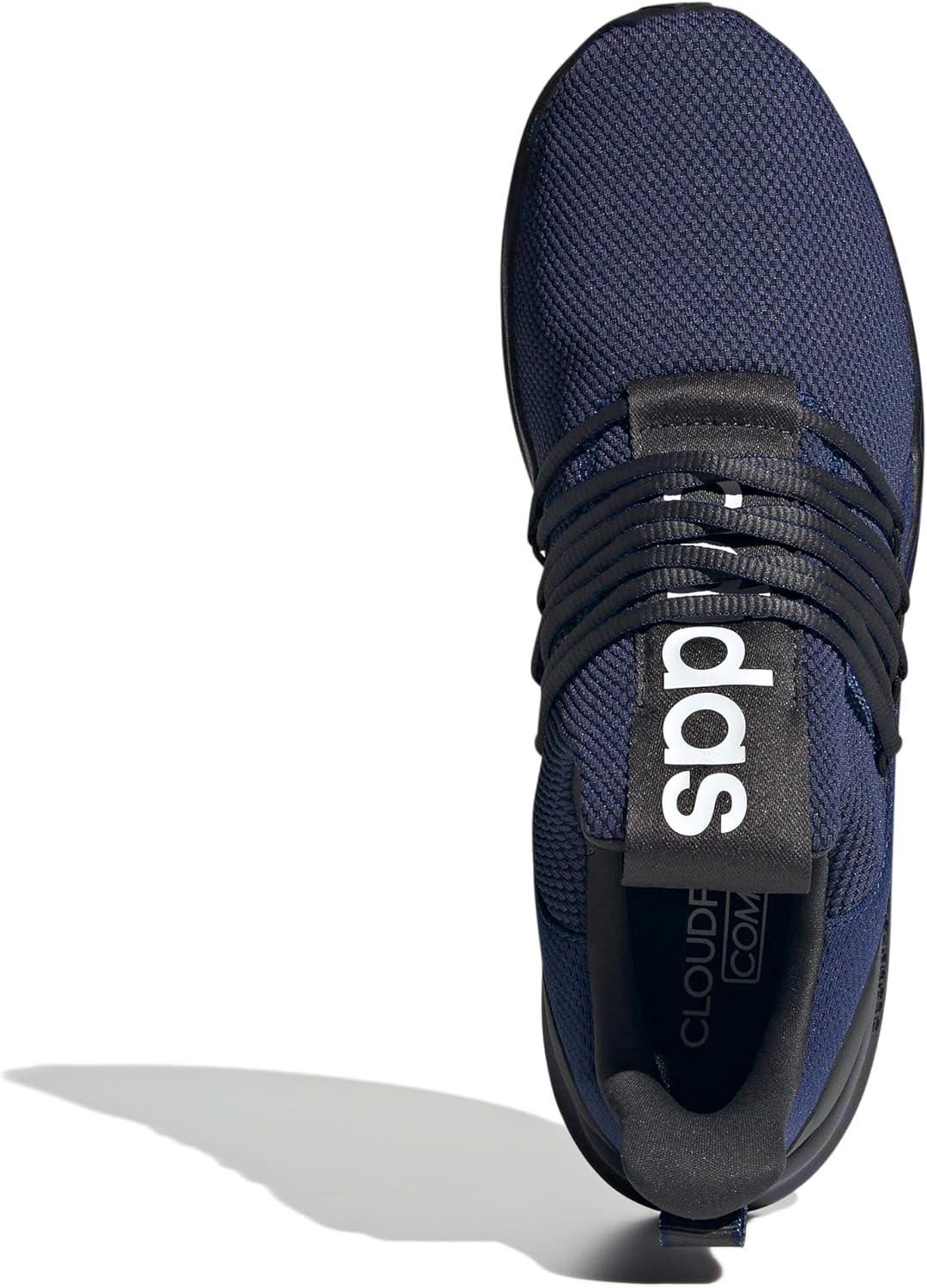 image:imageadidas Mens Lite Racer Adapt 70 Wide Slip On Sneakers Shoes Casual BlackDark BlueBlackWhite