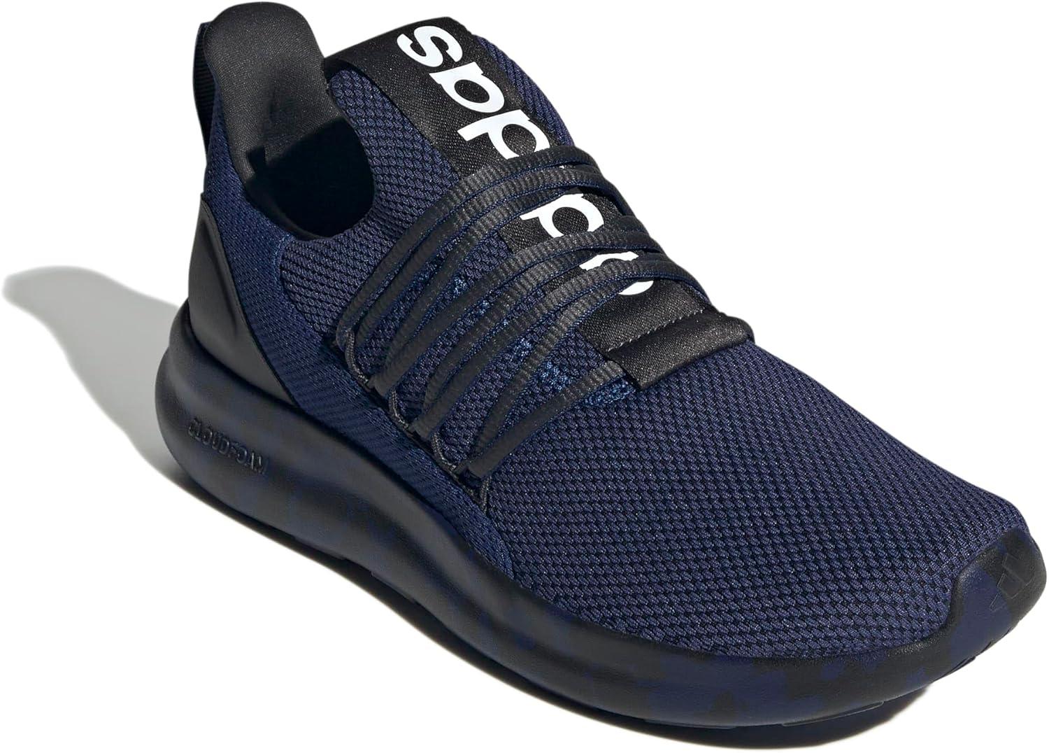 image:imageadidas Mens Lite Racer Adapt 70 Wide Slip On Sneakers Shoes Casual BlackDark BlueBlackWhite