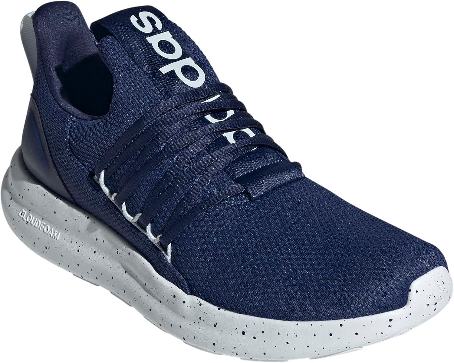 image:imageadidas Mens Lite Racer Adapt 70 Wide Slip On Sneakers Shoes Casual BlackDark BlueHalo BlueWhite
