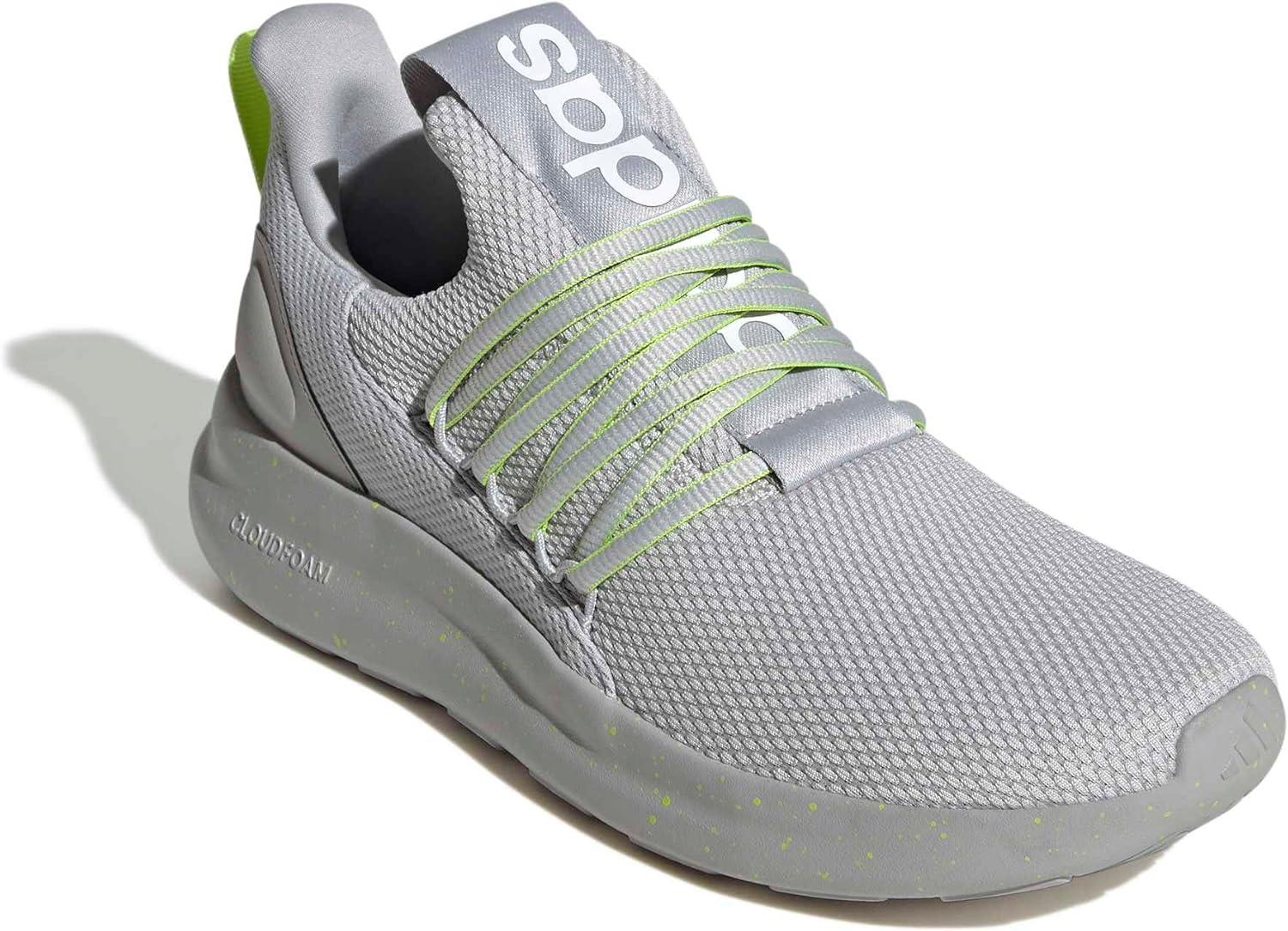 image:imageadidas Mens Lite Racer Adapt 70 Wide Slip On Sneakers Shoes Casual BlackGreyLucid GreenWhite