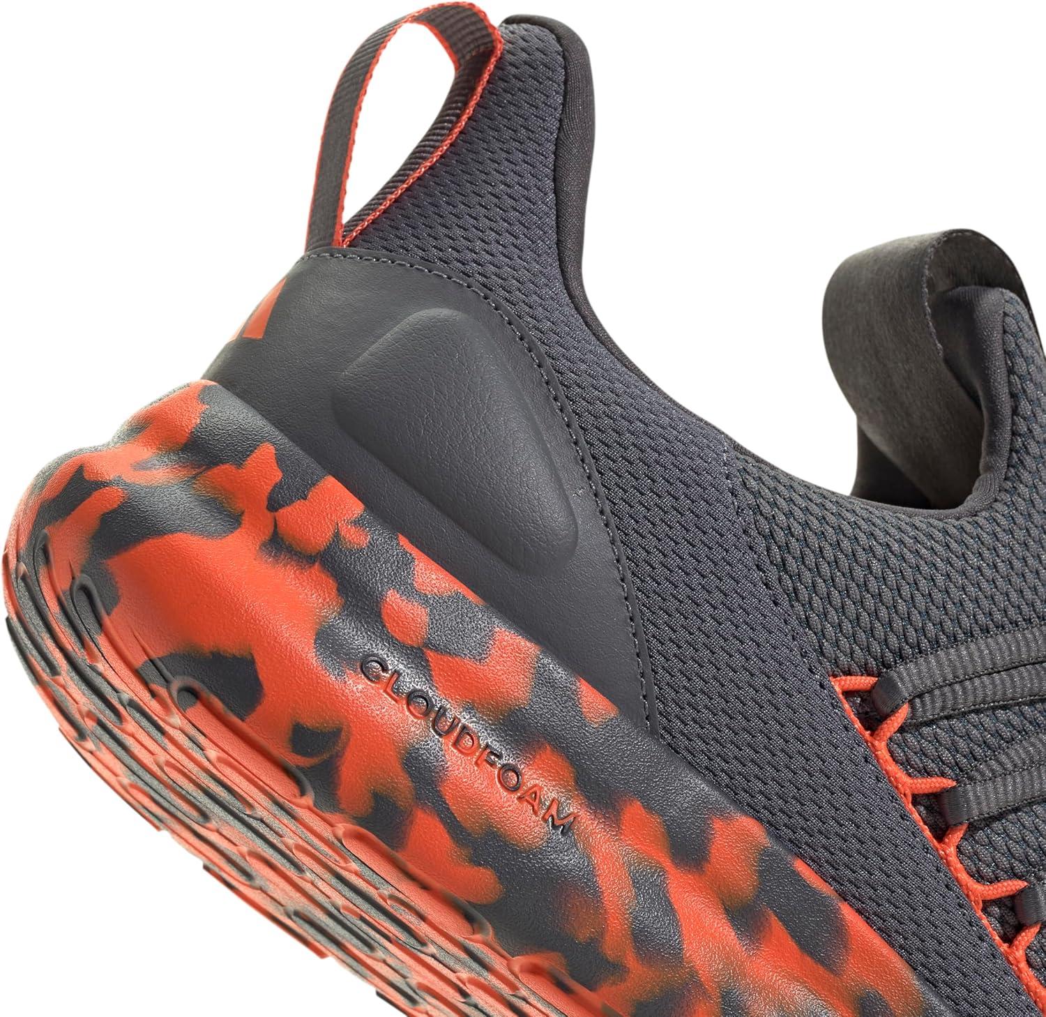 image:imageadidas Mens Lite Racer Adapt 70 Wide Slip On Sneakers Shoes Casual BlackGreySemi Impact OrangeGrey
