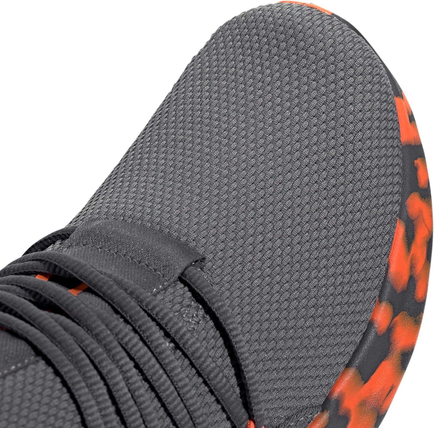 image:imageadidas Mens Lite Racer Adapt 70 Wide Slip On Sneakers Shoes Casual BlackGreySemi Impact OrangeGrey