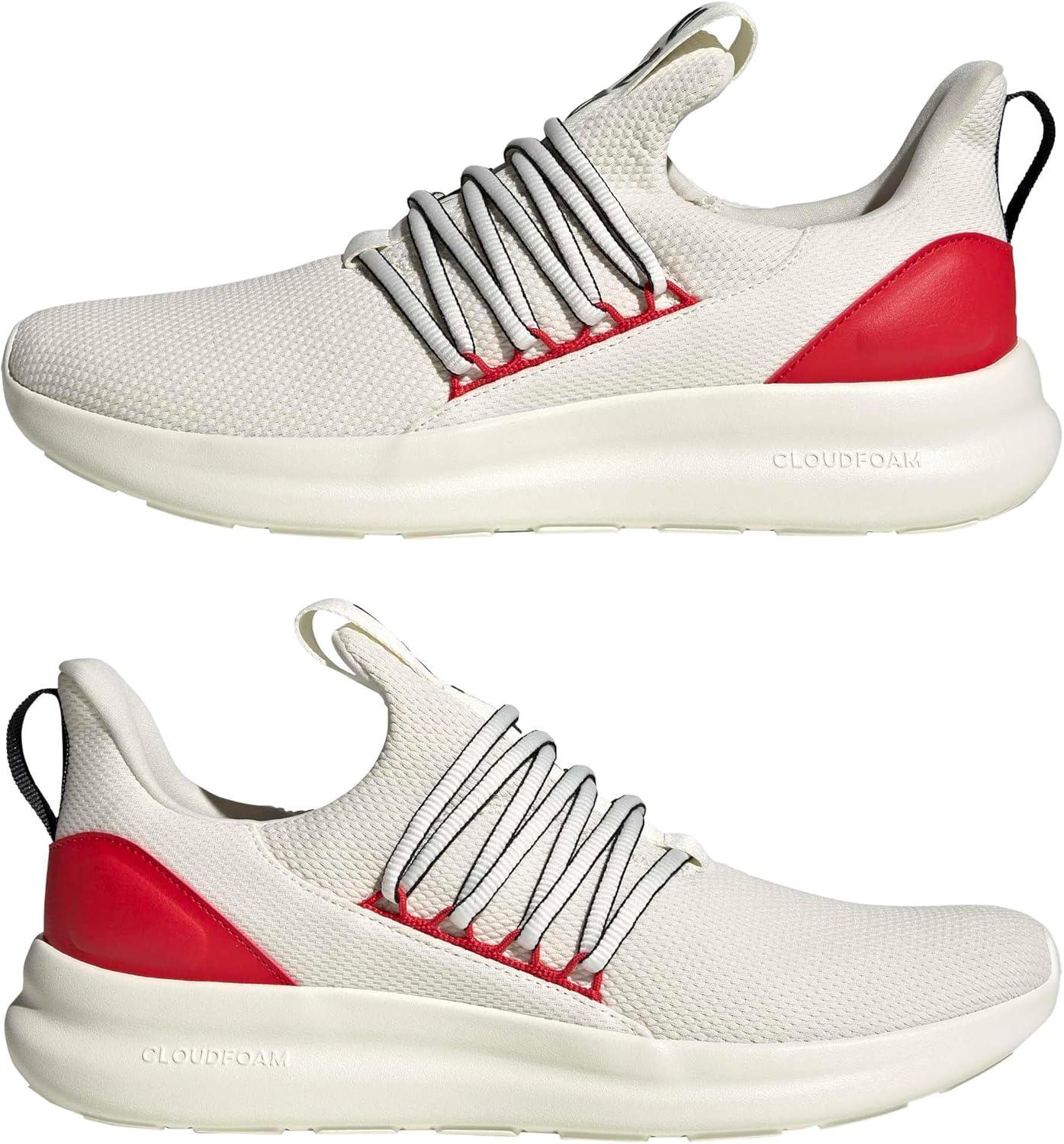 image:imageadidas Mens Lite Racer Adapt 70 Wide Slip On Sneakers Shoes Casual BlackOff WhiteOff WhiteBetter Scarlet