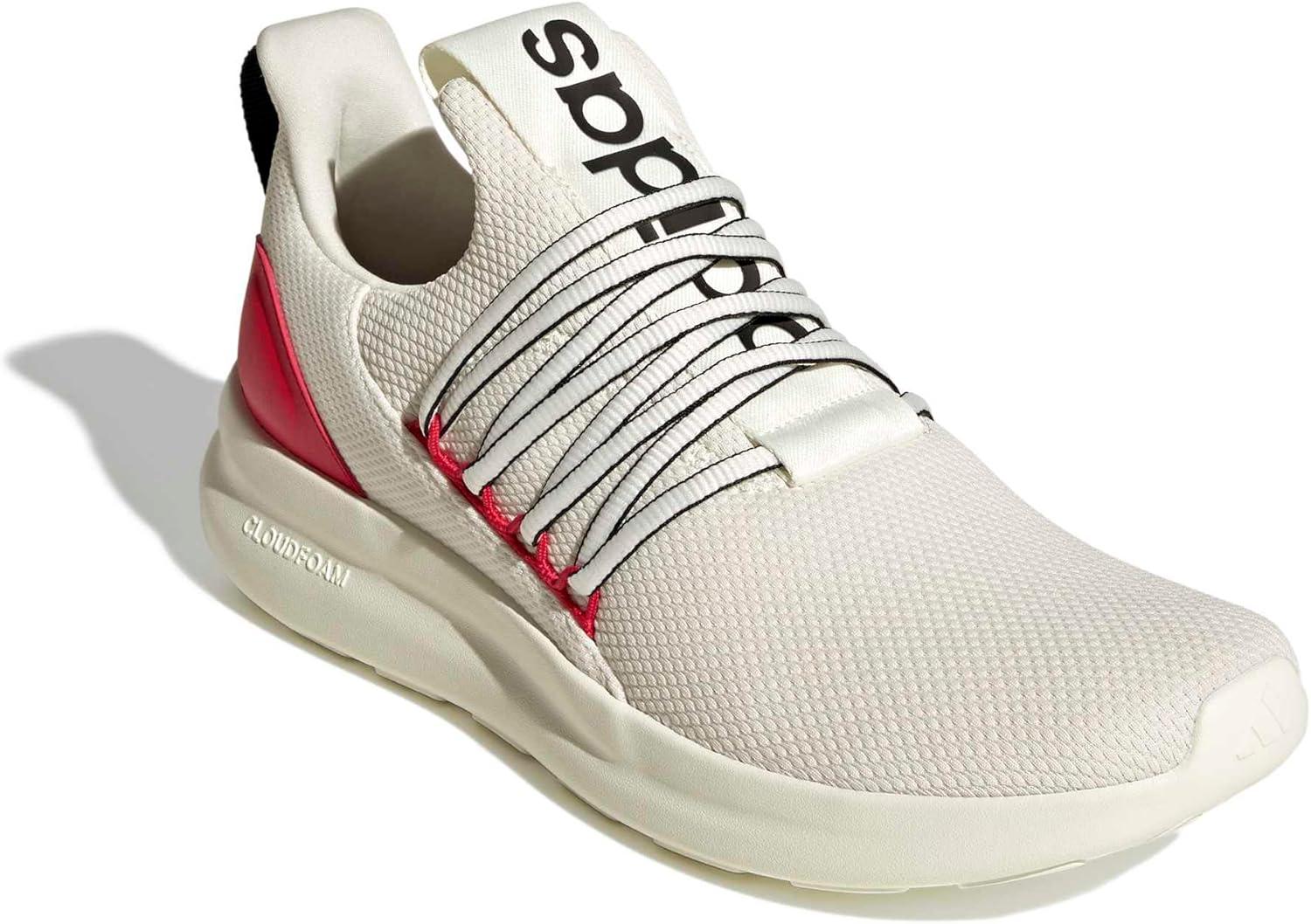 image:imageadidas Mens Lite Racer Adapt 70 Wide Slip On Sneakers Shoes Casual BlackOff WhiteOff WhiteBetter Scarlet