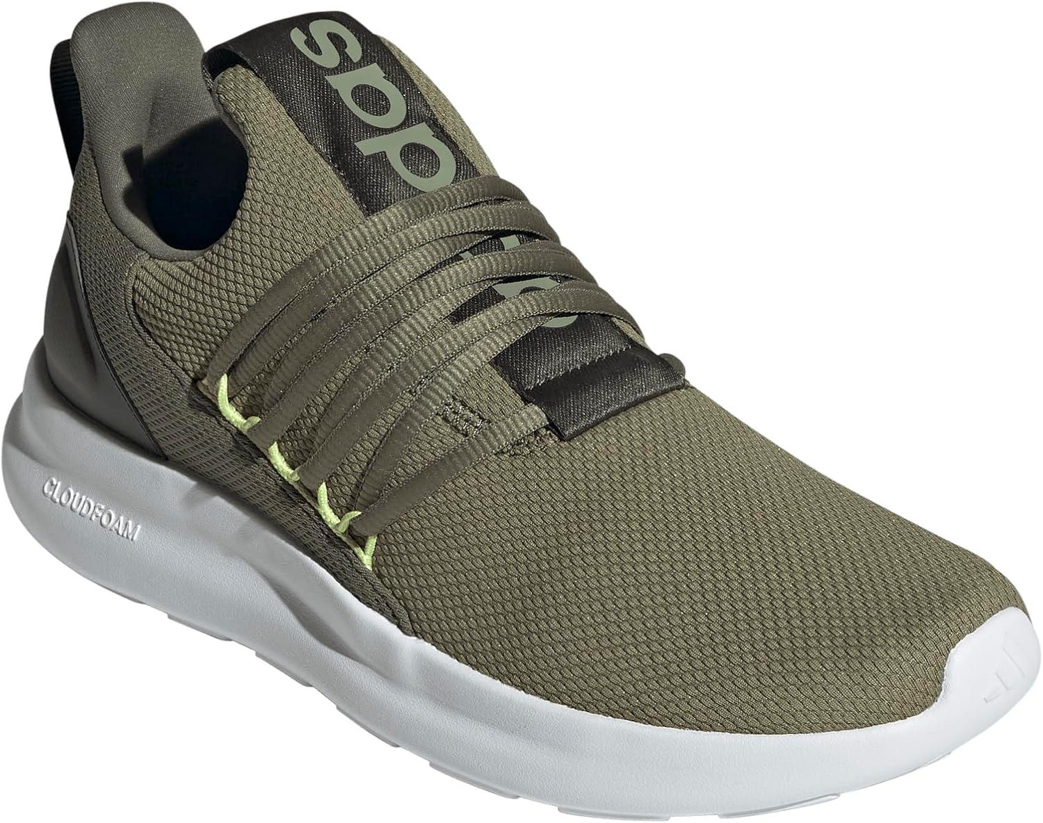 image:imageadidas Mens Lite Racer Adapt 70 Wide Slip On Sneakers Shoes Casual BlackOlive StrataNight CargoPulse Lime