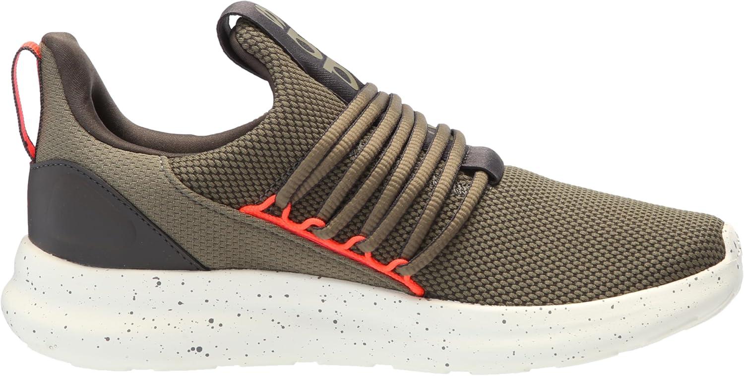 image:imageadidas Mens Lite Racer Adapt 70 Wide Slip On Sneakers Shoes Casual BlackOlive StrataShadow OliveSolar Red