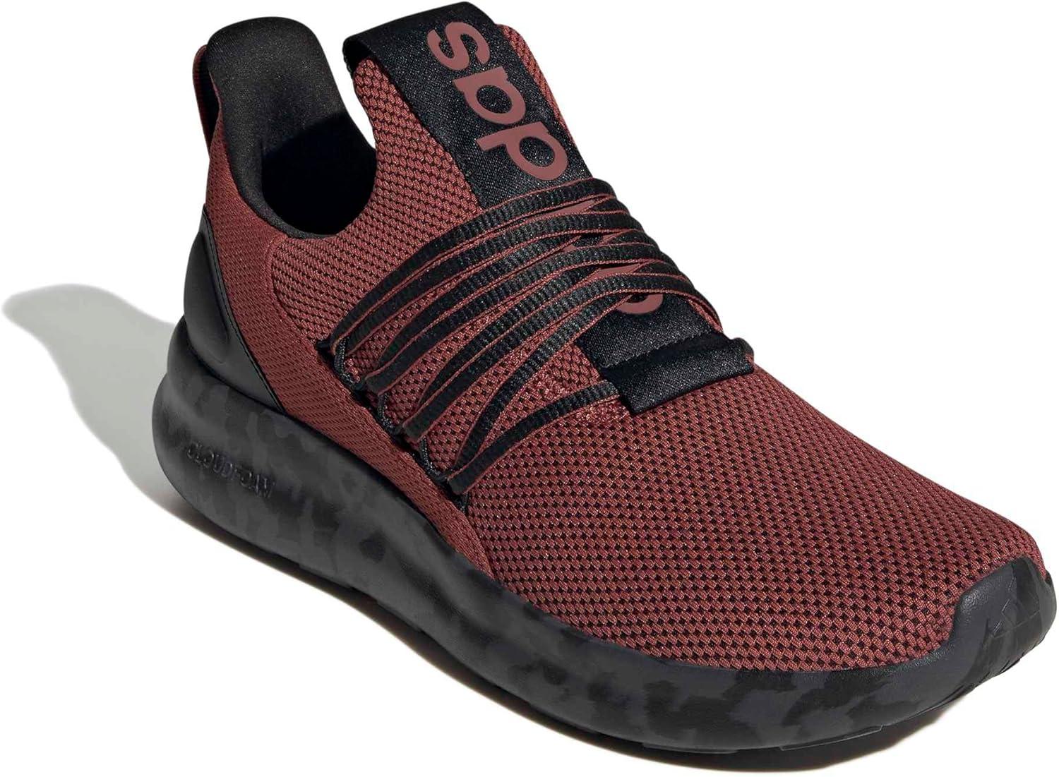 image:imageadidas Mens Lite Racer Adapt 70 Wide Slip On Sneakers Shoes Casual BlackPreloved RubyBlackGrey