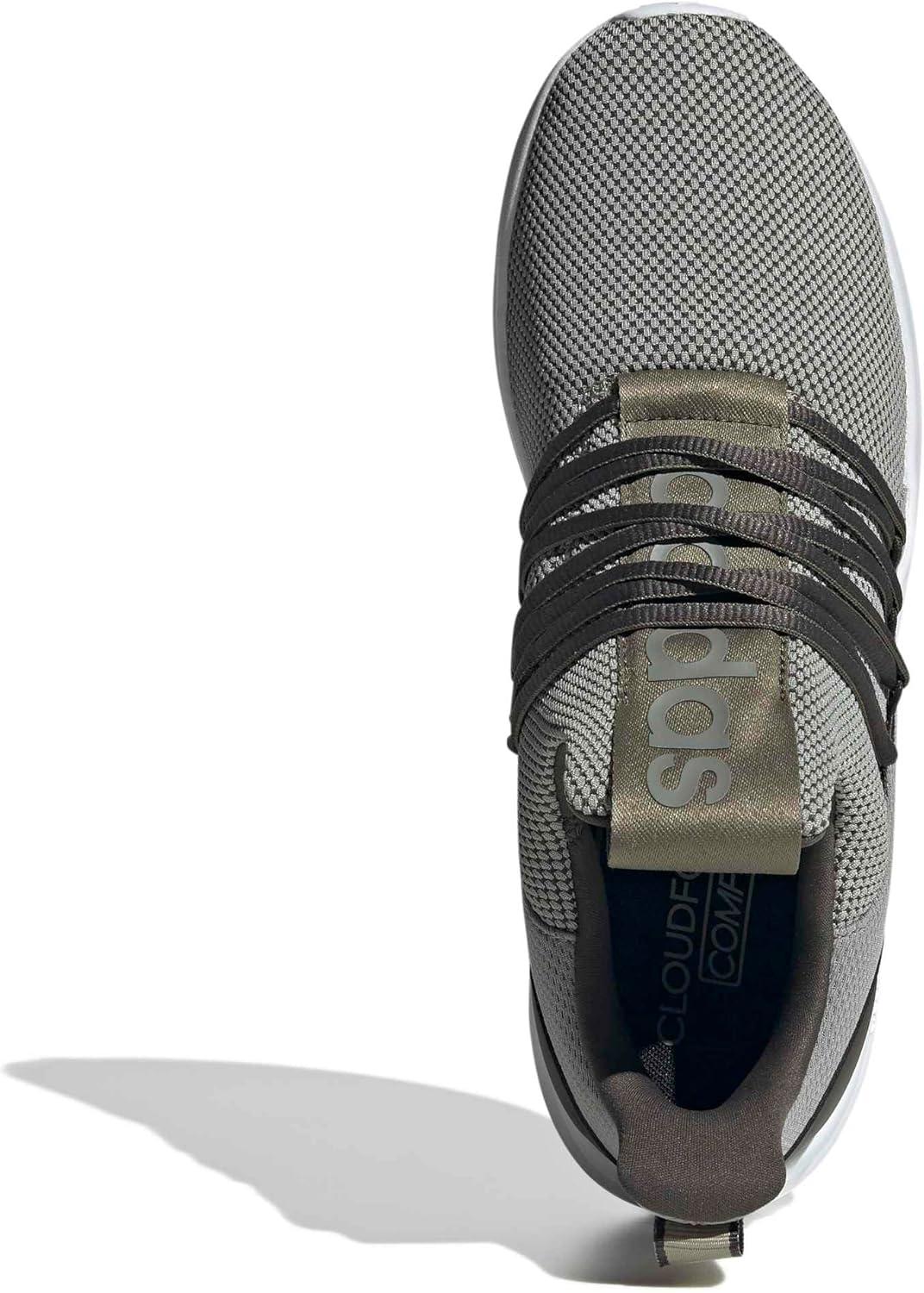 image:imageadidas Mens Lite Racer Adapt 70 Wide Slip On Sneakers Shoes Casual BlackSilver PebbleShadow OliveOlive Strata