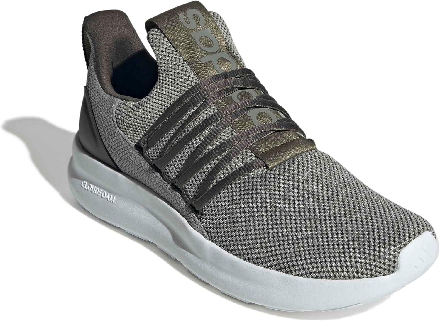 image:imageadidas Mens Lite Racer Adapt 70 Wide Slip On Sneakers Shoes Casual BlackSilver PebbleShadow OliveOlive Strata