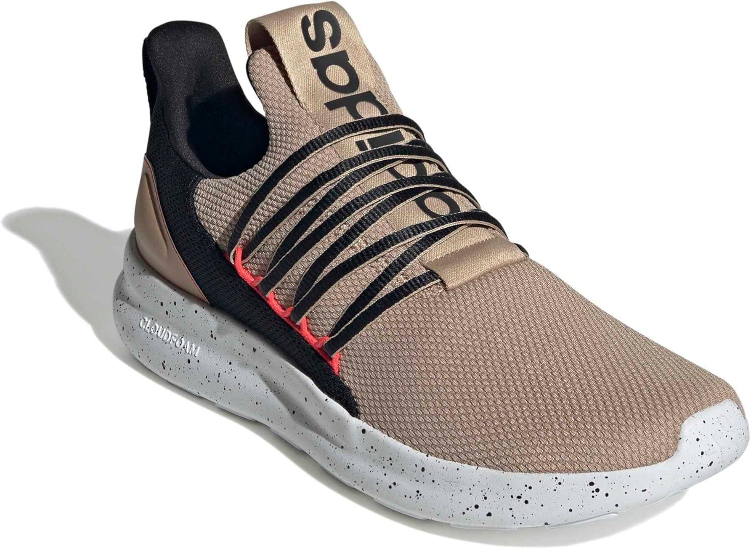 image:imageadidas Mens Lite Racer Adapt 70 Wide Slip On Sneakers Shoes Casual BlackWarm SandstoneBlackLucid Red