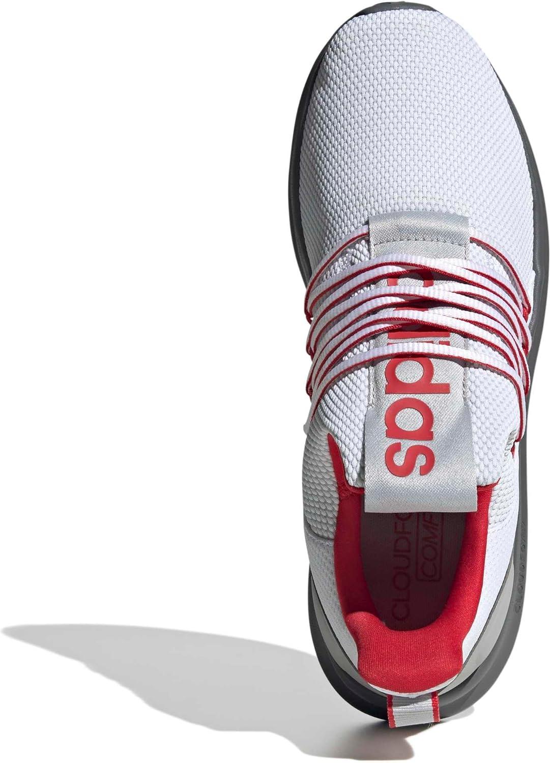 image:imageadidas Mens Lite Racer Adapt 70 Wide Slip On Sneakers Shoes Casual BlackWhiteBetter ScarletGrey
