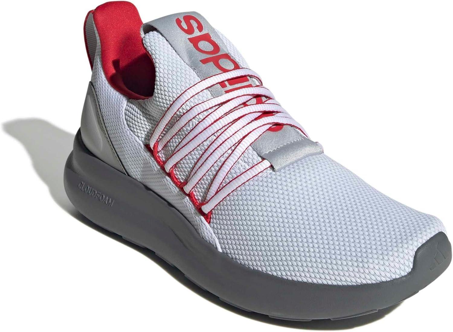 image:imageadidas Mens Lite Racer Adapt 70 Wide Slip On Sneakers Shoes Casual BlackWhiteBetter ScarletGrey