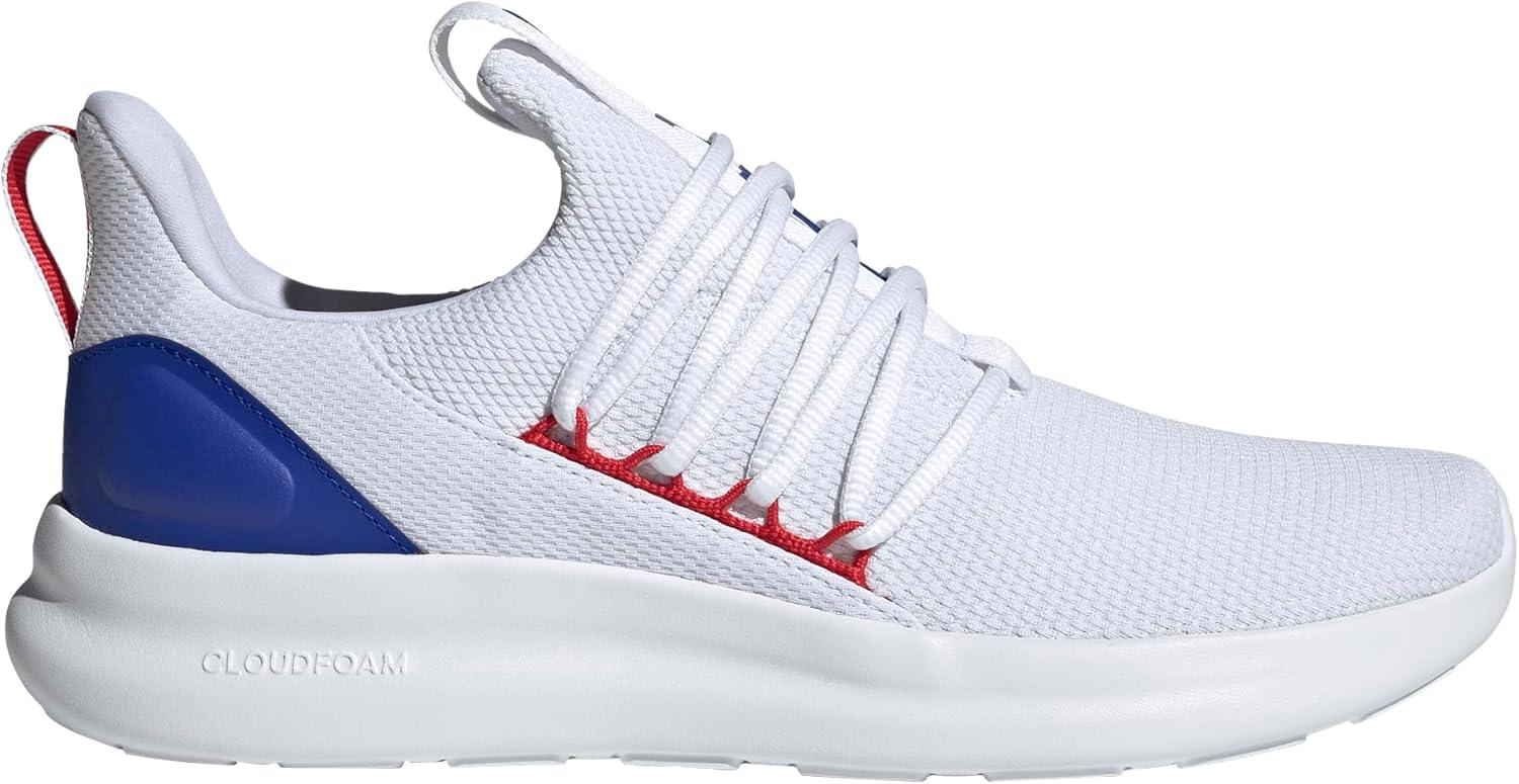image:imageadidas Mens Lite Racer Adapt 70 Wide Slip On Sneakers Shoes Casual BlackWhiteBetter ScarletLucid Blue