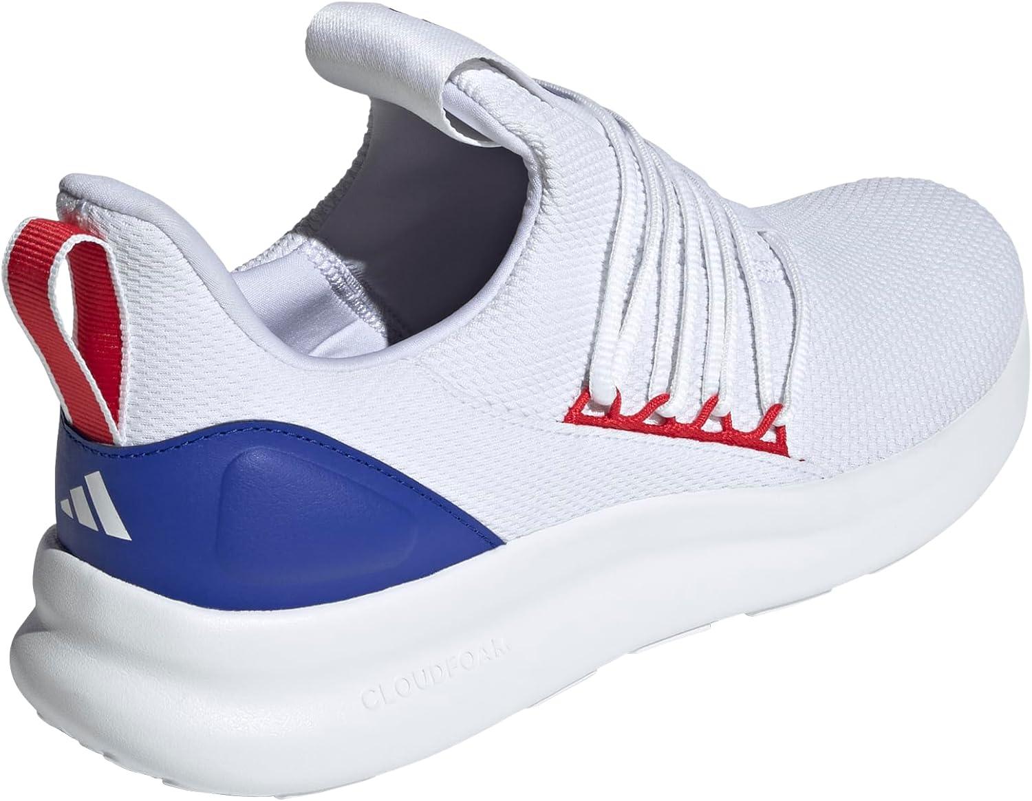 image:imageadidas Mens Lite Racer Adapt 70 Wide Slip On Sneakers Shoes Casual BlackWhiteBetter ScarletLucid Blue