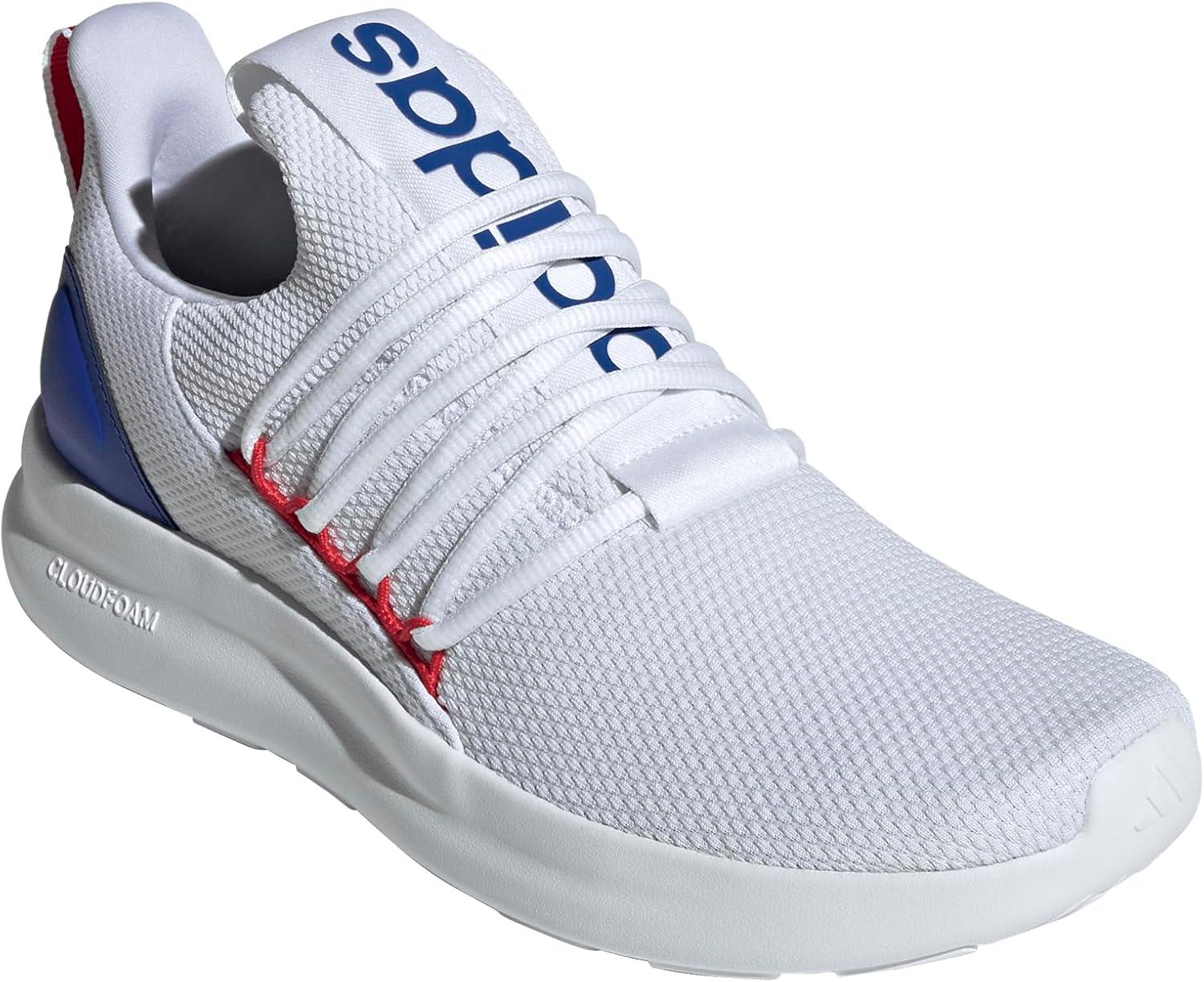 image:imageadidas Mens Lite Racer Adapt 70 Wide Slip On Sneakers Shoes Casual BlackWhiteBetter ScarletLucid Blue