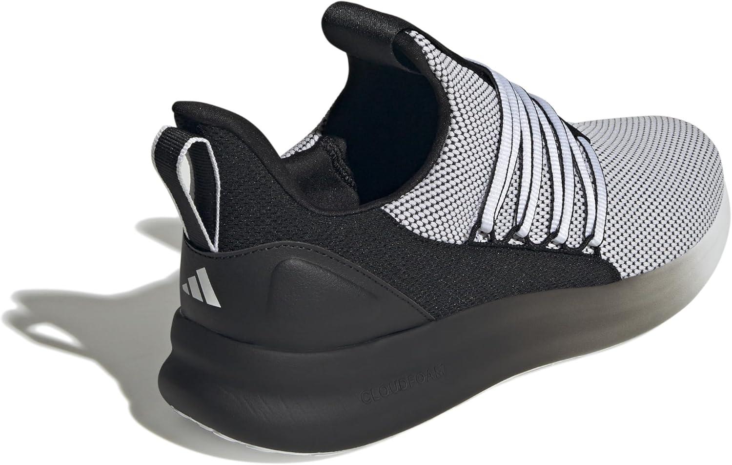 image:imageadidas Mens Lite Racer Adapt 70 Wide Slip On Sneakers Shoes Casual BlackWhiteBlackWhite