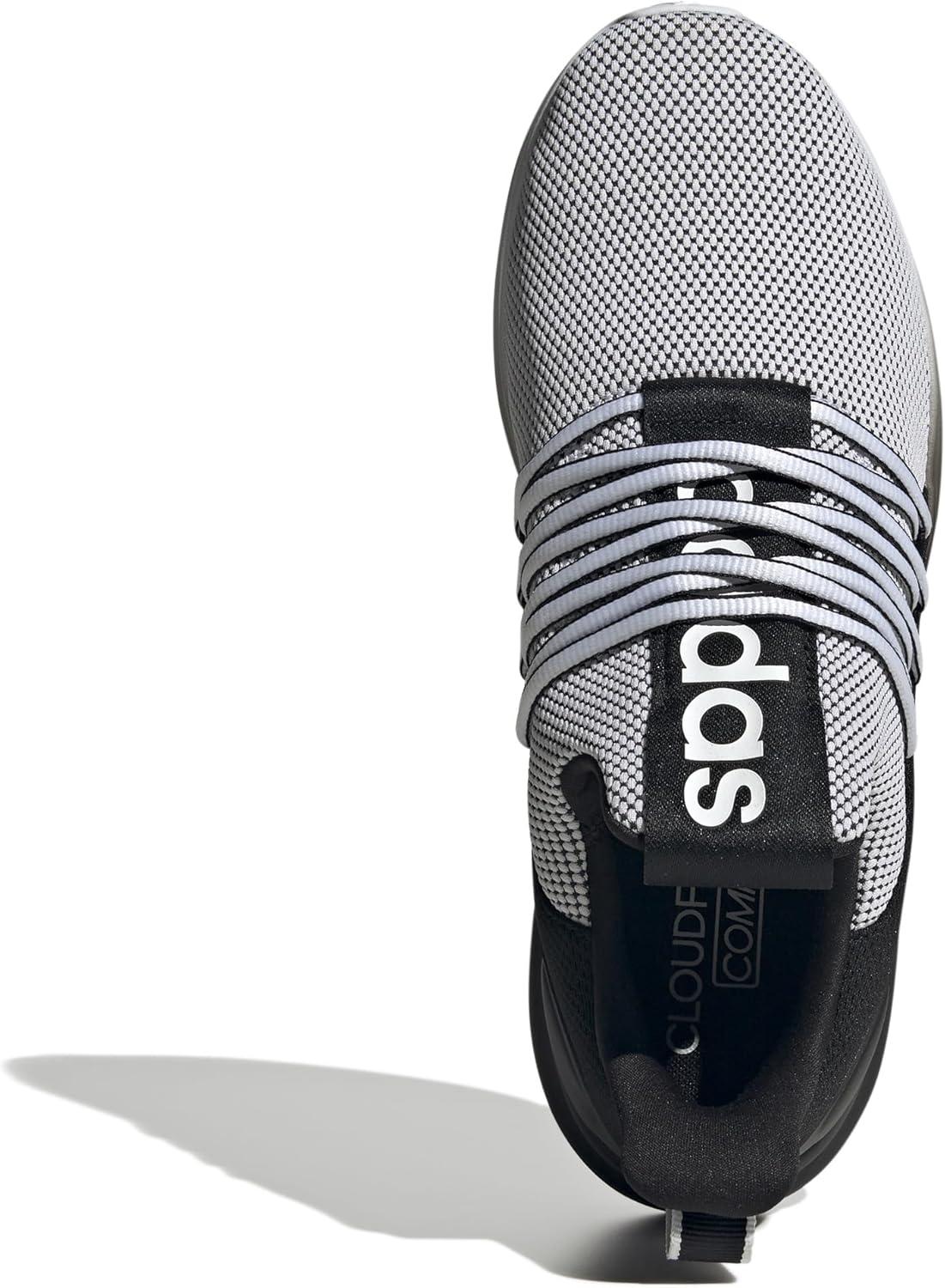 image:imageadidas Mens Lite Racer Adapt 70 Wide Slip On Sneakers Shoes Casual BlackWhiteBlackWhite
