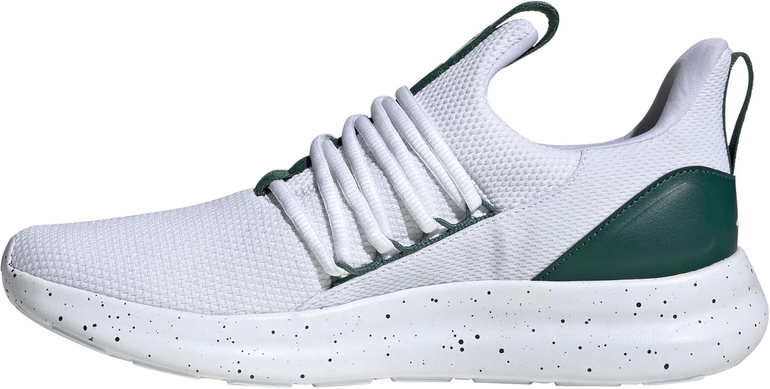 image:imageadidas Mens Lite Racer Adapt 70 Wide Slip On Sneakers Shoes Casual BlackWhiteCollegiate GreenPulse Lime