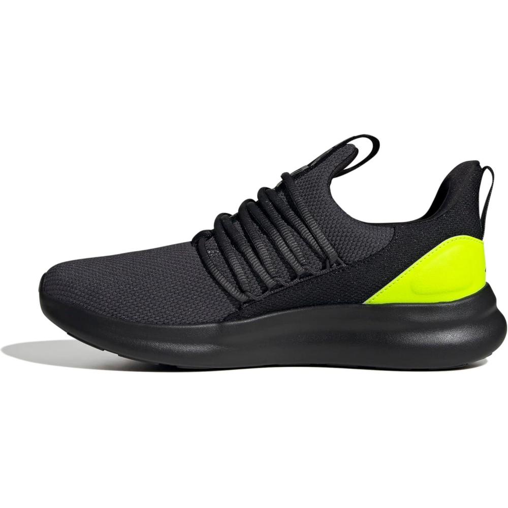 image:imageadidas Mens Lite Racer Adapt 70 Wide Slip On Sneakers Shoes Casual BlackBlackCarbonLucid Lemon