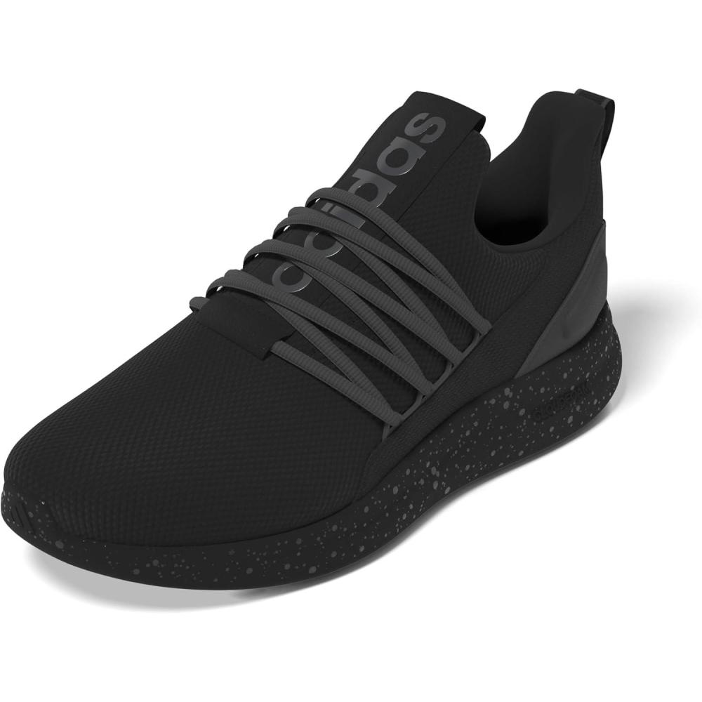 image:imageadidas Mens Lite Racer Adapt 70 Wide Slip On Sneakers Shoes Casual BlackBlackGreyIron Metallic