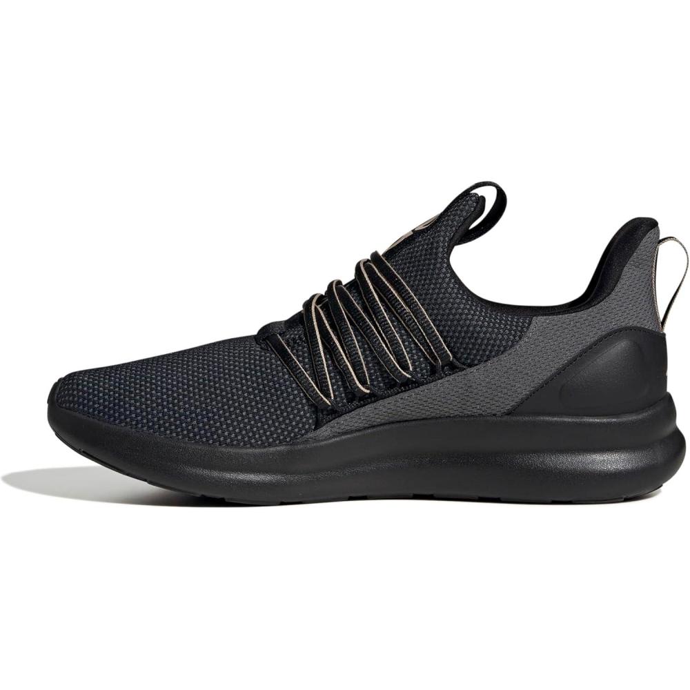 image:imageadidas Mens Lite Racer Adapt 70 Wide Slip On Sneakers Shoes Casual BlackBlackWarm SandstoneGrey