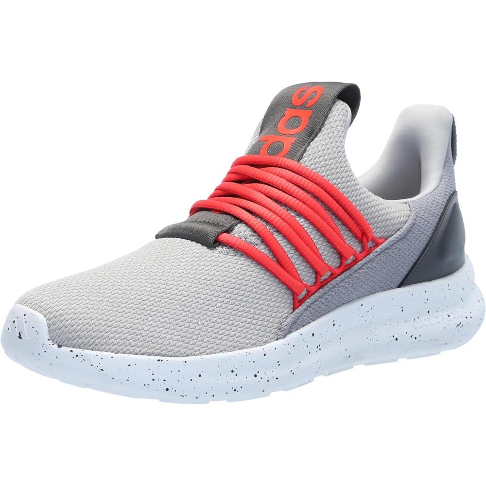 image:imageadidas Mens Lite Racer Adapt 70 Wide Slip On Sneakers Shoes Casual BlackGreyBright RedGrey
