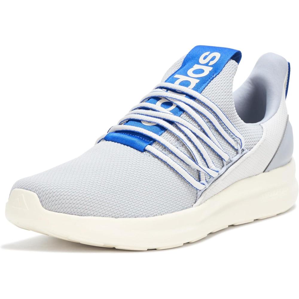 image:imageadidas Mens Lite Racer Adapt 70 Wide Slip On Sneakers Shoes Casual BlackGreyLucid BlueGrey