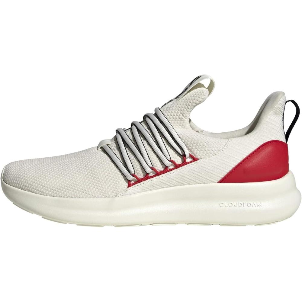 image:imageadidas Mens Lite Racer Adapt 70 Wide Slip On Sneakers Shoes Casual  BlackOff WhiteOff WhiteBetter Scarlet