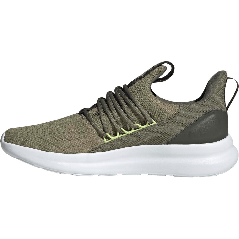 image:imageadidas Mens Lite Racer Adapt 70 Wide Slip On Sneakers Shoes Casual BlackOlive StrataNight CargoPulse Lime