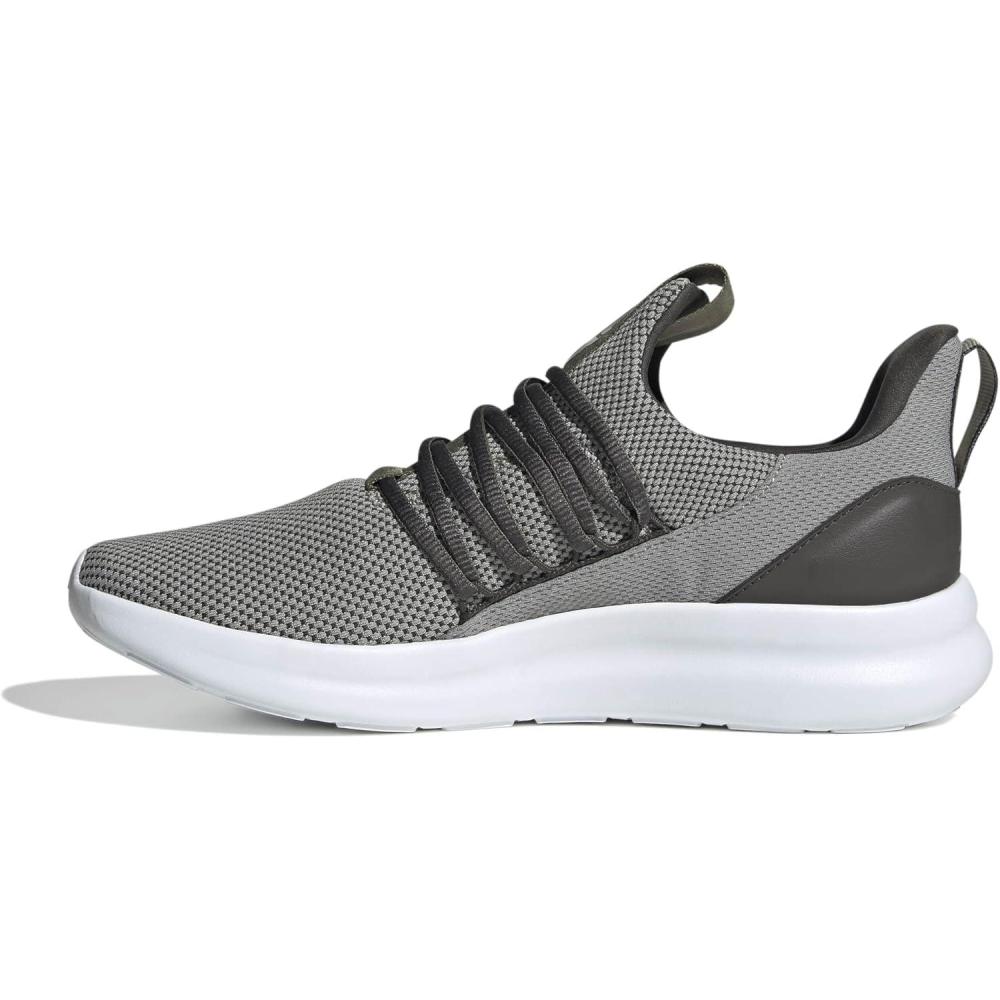 image:imageadidas Mens Lite Racer Adapt 70 Wide Slip On Sneakers Shoes Casual BlackSilver PebbleShadow OliveOlive Strata