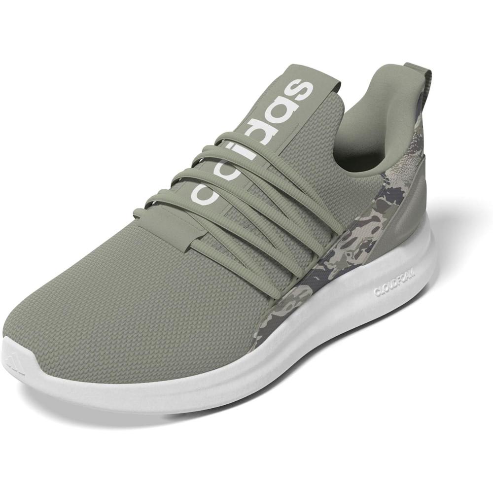 image:imageadidas Mens Lite Racer Adapt 70 Wide Slip On Sneakers Shoes Casual BlackSilver PebbleSilver PebbleSilver Pebble