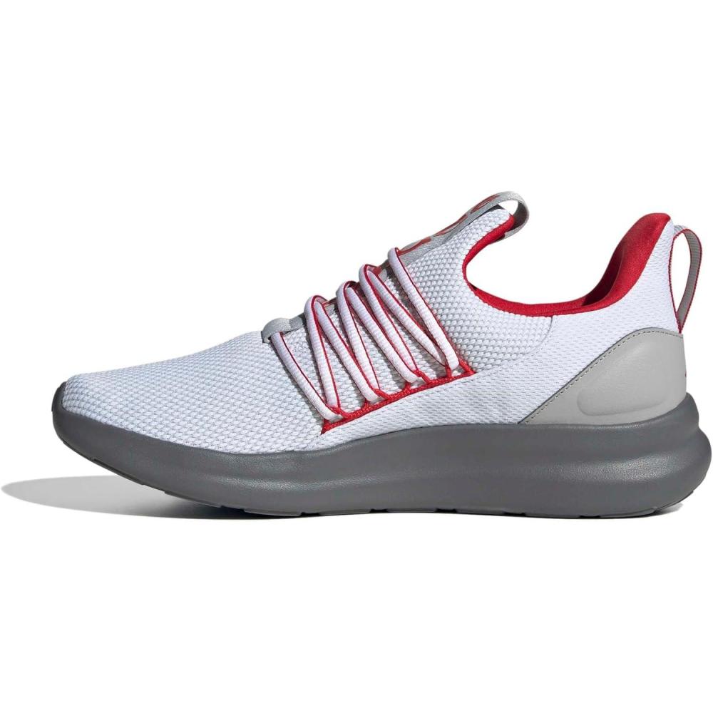 image:imageadidas Mens Lite Racer Adapt 70 Wide Slip On Sneakers Shoes Casual BlackWhiteBetter ScarletGrey